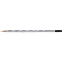 Crayon graphite avec gomme Faber-Castell Grip 2001 HB Gris