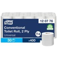 Papier toilette Tork T4 Universal Recyclé 2 épaisseurs 120776 30 Rouleaux de 400 Feuilles