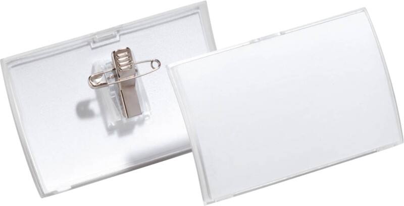 DURABLE Executive Naambadge met combi-clip 821419 102 x 252 cm Pak van 25 stuks