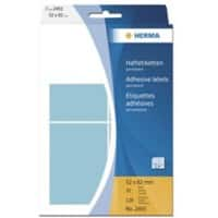 HERMA Multifunctionele etiketten 2493 Blauw 52 x 82 mm 32 Vellen à 4 Etiketten