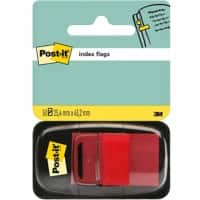 Post-it Indexen Rechthoekig 2,54 x 4,32 cm Rood 50 Strips