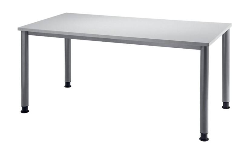 Bureau Hammerbacher Matrix Rectangulaire 4 pieds 1600 (L) x 800 (P) x 810 (H) mm Aggloméré, Aluminium, Bois, Plastique