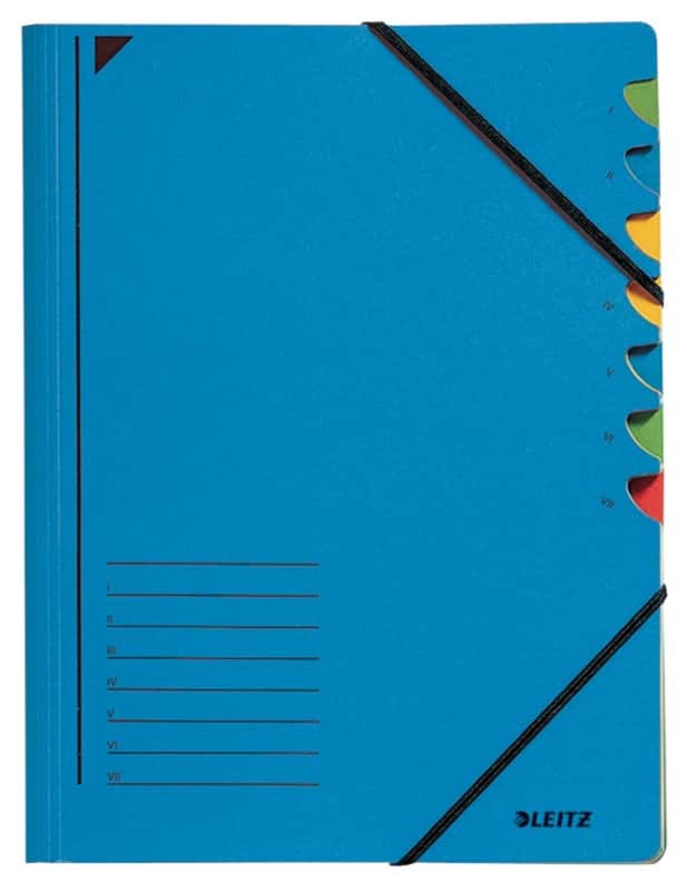 Trieur à élastique Leitz 3907 carte A4 Bleu