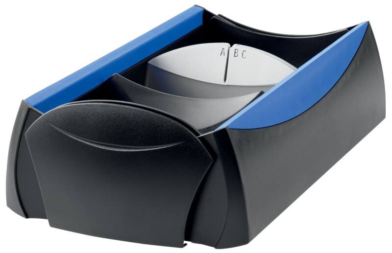 HAN Delta VIP Kaartsysteem Zwart, blauw 500 kaarten Rubber, plastic 12 x 25,5 x 8 cm