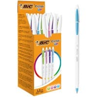 Stylo bille BIC Cristal Up Fun 0,35 mm Assortiment 20 Unités