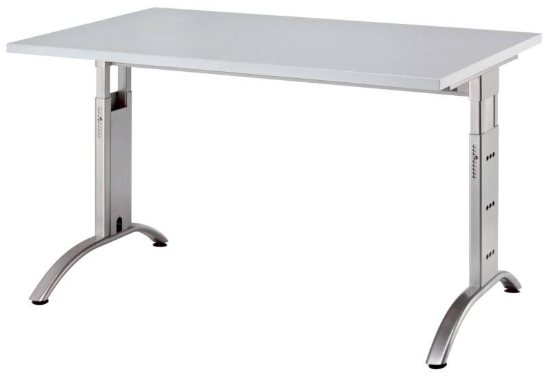Bureau Hammerbacher Future VFS Hauteur ajustable Rectangulaire Gris C-Pied 1200 (L) x 800 (P) x 850 (H) mm Acier, Aggloméré