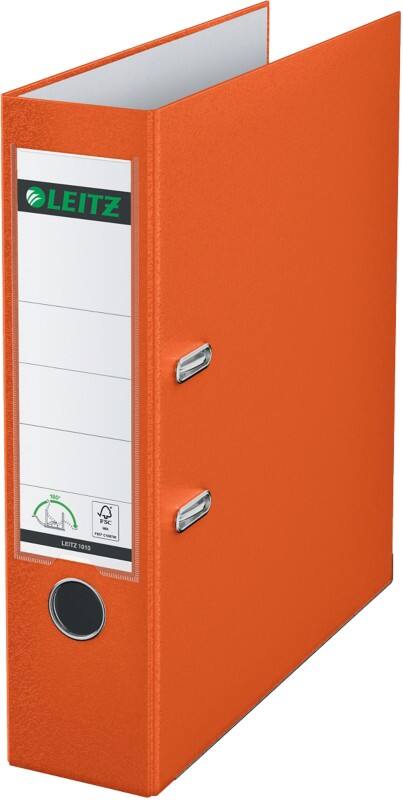 Leitz 180° Breed Ordner A4 82 mm Oranje 2 Ringen 1010 Kunststof Glad Staand