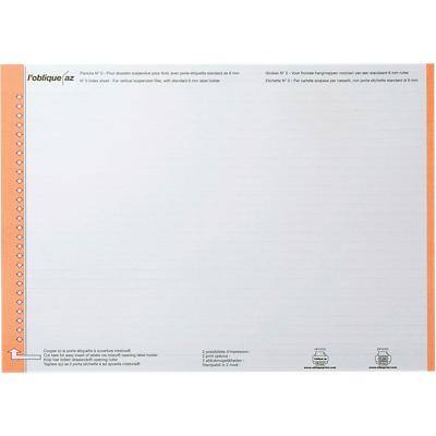 ELBA Ruiterstroken Verticaal N° 0 Oranje Papier Voor laden 294 mm 0,9 x 15,6 cm 250 Stuks