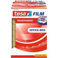 Ruban adhésif tesa tesafilm Office Box Exempt de solvant, Invisible, Durable Polypropylène 19 mm x 66 m Transparent 8 Rouleaux
