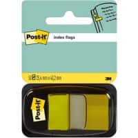 Index adhésifs Post-it Jaune 25,4 x 43,2 mm 50 Bandes