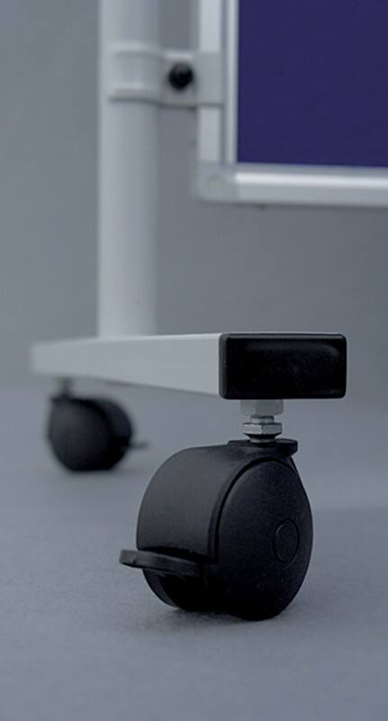 Kit de roulettes pour tableau Franken Eco Flower Plastique Noir 4 Unités