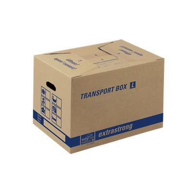 tidyPac TRANSPORT BOX extrastrong Verhuisdoos Karton 360 (B) x 510 (D) x 370 (H) mm Bruin 10 Stuks