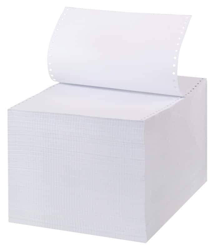 Viking Computer-kettingpapier A4+ Geperforeerd 70 g/m² Wit  2000 Vellen