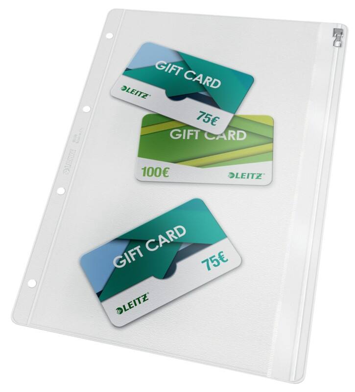 Leitz Map 4040 A4 Ritssluiting PVC (Polyvinylchloride) 4 21 (B) x 31 (H) cm Transparant