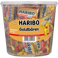 Haribo Goudberen Ananas, appel, aardbei, framboos, citroen Fruitgums 100 Stuks à 10 g