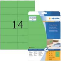 HERMA Laser Etiketten 5061 Klevend A4 Groen 105 x 42,3 mm  20 Vellen à 14 Etiketten