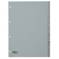 Kolma A - Z Tabbladen A4 staand Grijs 24 tabs Kolmaflex Long Life 24 Vellen