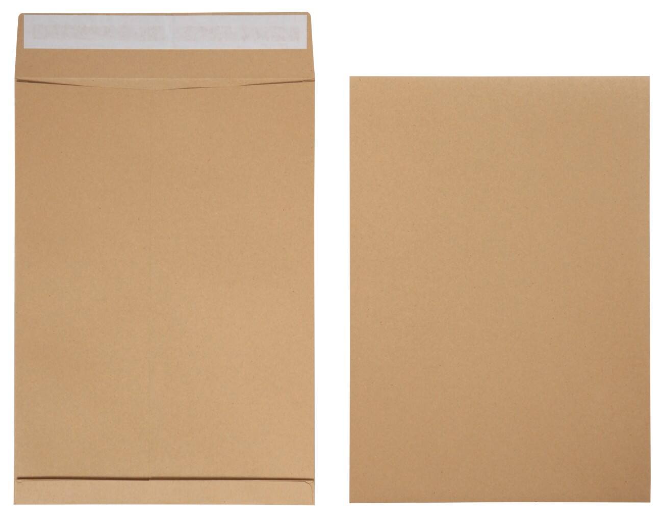 Office Depot Zak- enveloppen C4 120 g/m² Bruin Zonder Venster Kleefstrip 229 x 324 mm 25 Stuks