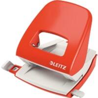 Leitz NeXXt Metalen Perforator 5008 2-gaats 30 Vel Lichtrood