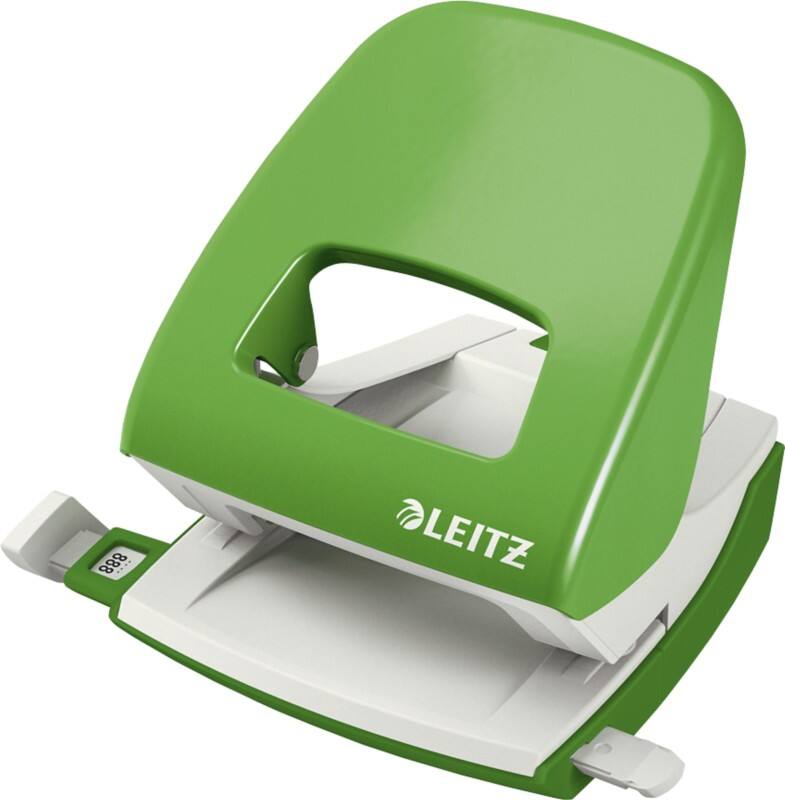 Perforateur Leitz NeXXt 2 Perforations Métal, Plastique 30 Feuilles 5008 Vert clair