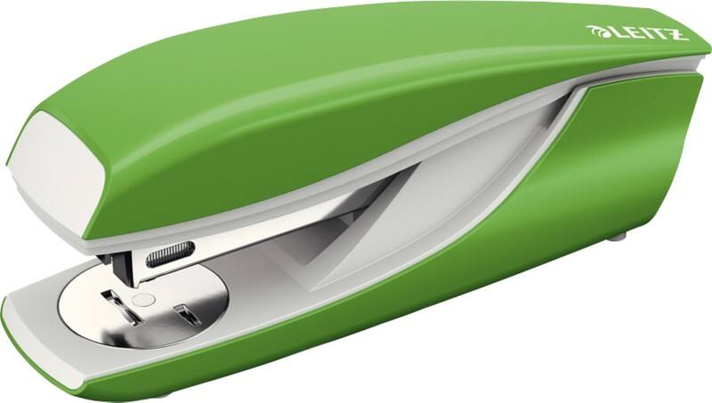 Leitz NeXXt Nietmachine 5502 Halve strip 30 Vellen Lichtgroen 24/6, 26/6 Metaal