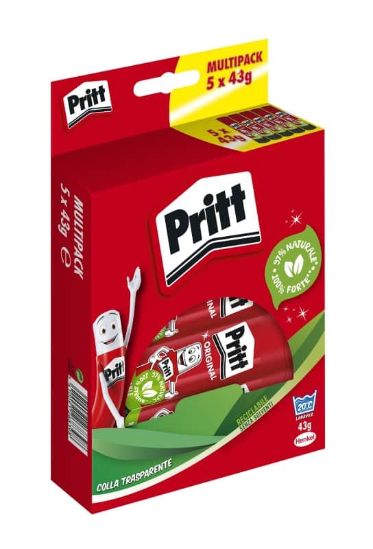 Pritt Lijmstift 43 g Transparant 1445029 5 Stuks à 43 g