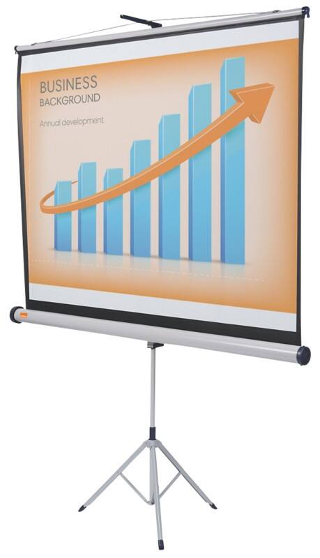 Écran de projection à trépied flexible Nobo 1902395 format 4:3 150 x 113 cm