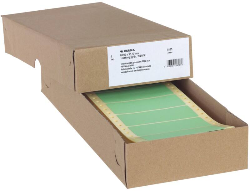 HERMA Etiketten 8185 Klevend Groen 88,9 x 35,7 mm  2000 Stuks