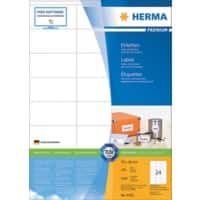 Étiquettes universelles Premium HERMA 4453 Blanc A4 70 x 36 mm 100 Feuilles de 24 Étiquettes 4453