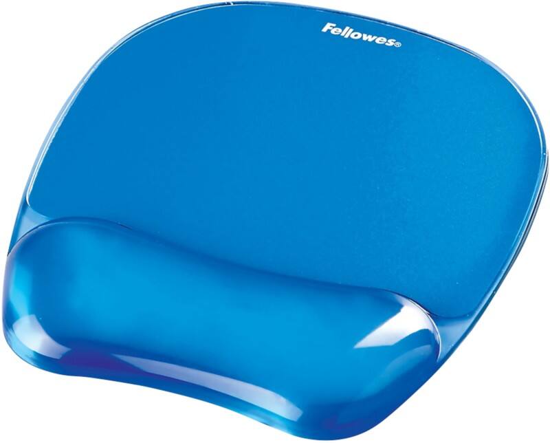 Fellowes Crystals Gel PU (polyurethaan) Muismat met polssteun Blauw