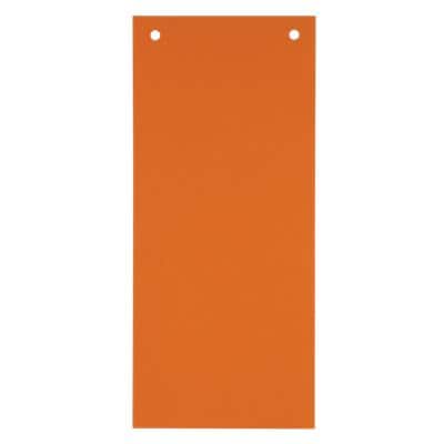 Intercalaires Falken Rectangulaire Carte 190 g/m² A5+ Orange 2 trous 100 unités