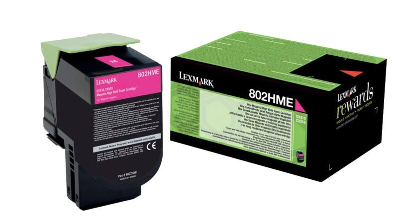 Lexmark Origineel Tonercartridge 80C2HME Magenta