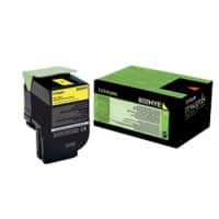 Lexmark Origineel Tonercartridge 80C2HYE Geel