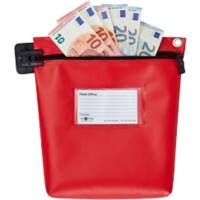 Val-U-Mail Geldtas Rood Ritssluiting