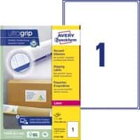 AVERY ZWECKFORM UltraGrip Verzendetiketten L7167-100 Klevend A4 Wit 199,6 x 289,1 mm  100 Vellen à 1 Etiket