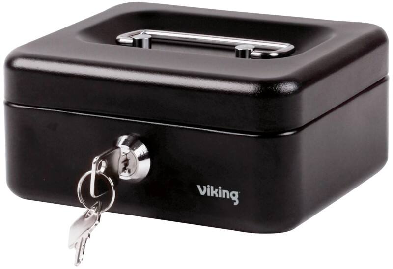 Caisse à monnaie Viking Serrure à clé 4 153 x 120 x 70 mm Noir