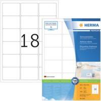 Étiquettes d'adresse HERMA Blanc 1800 Étiquettes par paquet 4265