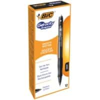 Roller encre gel BIC 829157 Noir 12 Unités