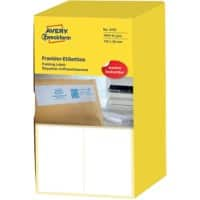 Étiquettes d'affranchissement AVERY Zweckform 3434 Blanc 38 x 135 mm 500 Feuilles de 2 Étiquettes