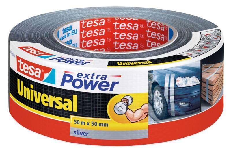 tesa extra Power Ducttape 48 mm x 50 m Zilver