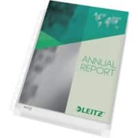 Pochette perforée Leitz Premium A4 Relief Transparent 170 microns Polychlorure de vinyle Ouverture au-dessus 11 perforations 47561003 10 Unités