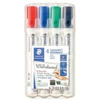 STAEDTLER Lumicolor Beitelpunt Kleurenassortiment Pak van 4