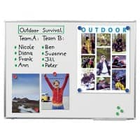 Tableau blanc Legamaster Premium Plus Montage mural Magnétique Émail Single 180 (l) x 120 (H) cm