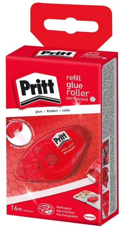 Pritt Lijmroller Navulbaar Permanent 0,84 cm 2120444 Rood 16 m