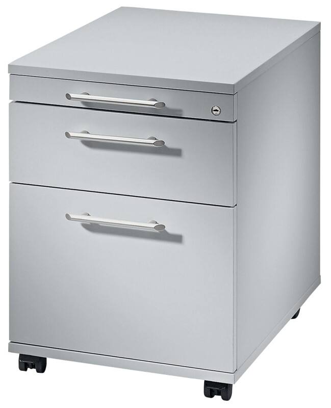 Caisson mobile Hammerbacher AC20/5 2 Tiroirs 428 x 580 x 590 mm Gris