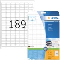 Étiquettes d'adresse HERMA Blanc 4725 Étiquettes par paquet 4333