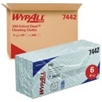 WYPALL HYDROKNIT X50 Microvezel reinigingsdoekjes Droog herbruikbaar Wipe Wit Pak 50 stuks
