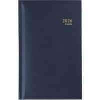 Agenda de poche Brepols Interplan Lima 2026 A6 1 Semaine sur 2 pages Allemand, Anglais, Français, Italien, Néerlandais, Espagnol Bleu 0,736,1255,06,6,0