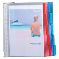 DURABLE 569100 Zichtpanelensysteem Blauw, Rood A4 Polyvinyl Chloride (PVC), metaal 28 x 10 x 42 cm