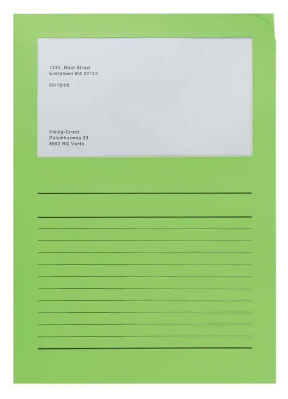 Elco Ordo Classico Dossier A4 Vert intense Papier 120 g/m² 100 Unités